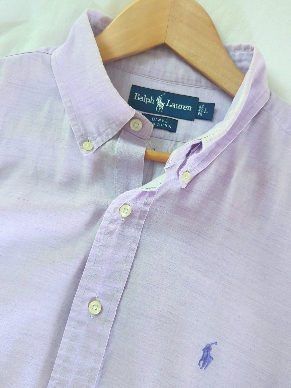 Ralph Lauren | Blake Button-Down Shirt — Light Purple | Men's Large